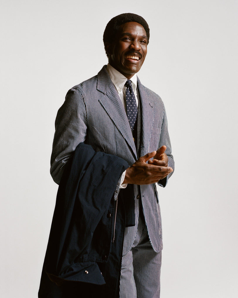 Indigo Hickory Stripe Games Blazer Mk. IV