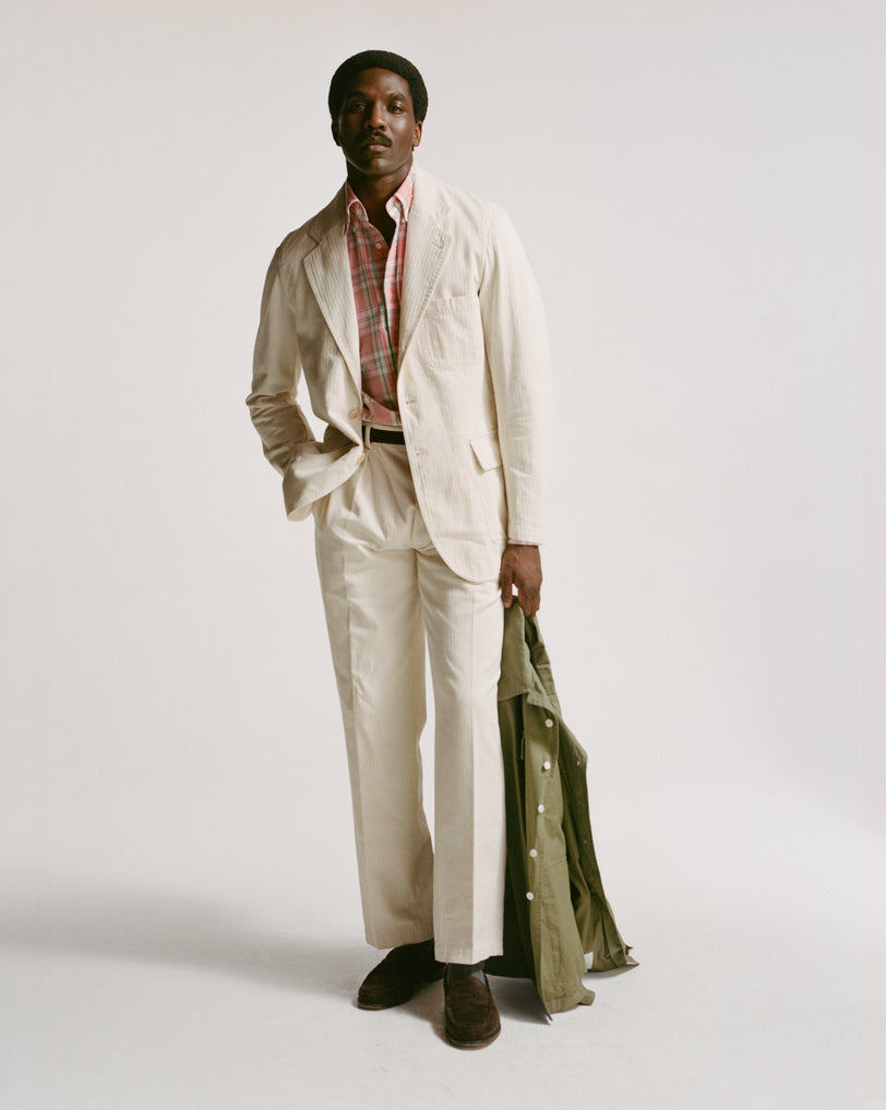 Ecru Herringbone Twill Cotton Games Blazer Mk. I