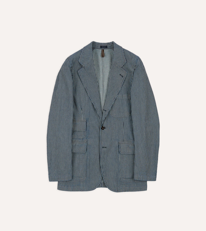Indigo Hickory Stripe Games Blazer Mk. IV